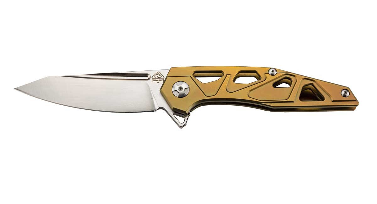 Puma Tec Taschenmesser PUMA TEC Einhandmesser, Bronzefinish, mit Clip Puma Tec Taschenmesser PUMA TEC Einhandmesser, Bronzefinish, mit Clip von Puma Tec