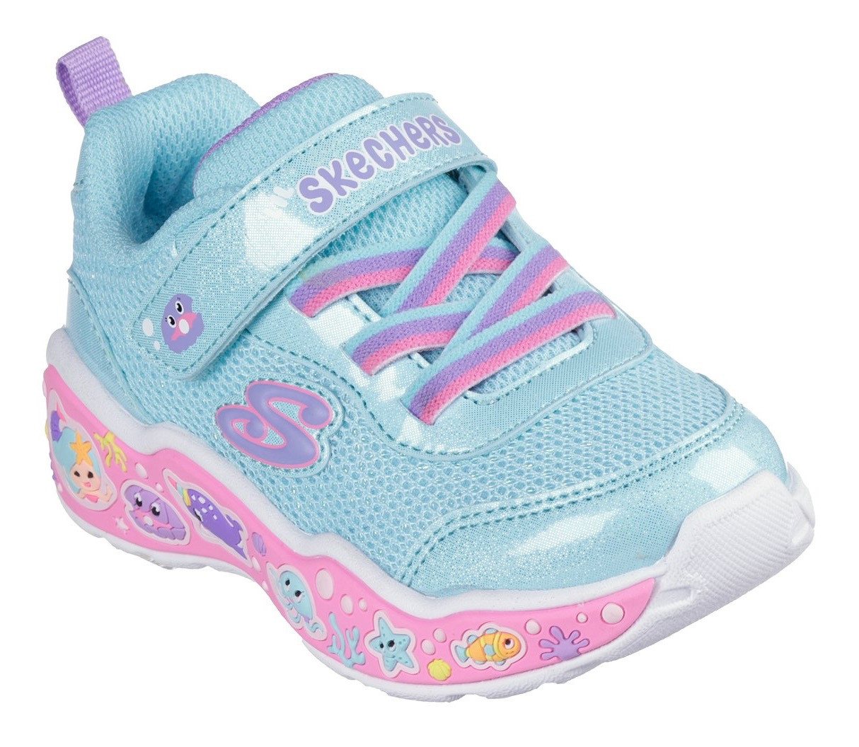 Skechers PLAY SCENE-FUN SQUAD Lauflernschuh, Sneaker mit bunten Motiven verziert, Größenschablone zum Download Skechers PLAY SCENE-FUN SQUAD Lauflernschuh, Sneaker mit bunten Motiven verziert, Größenschablone zum Download von Skechers