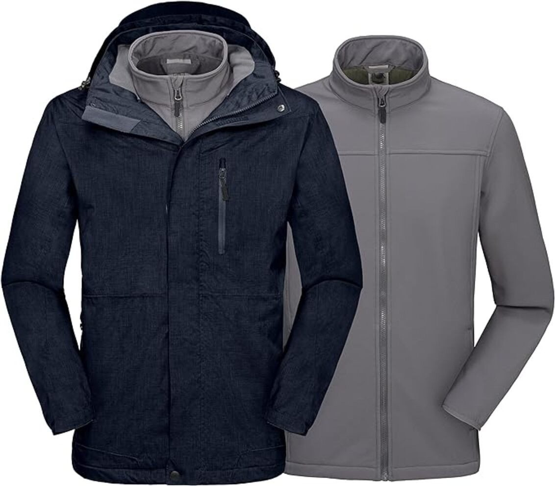 Skijacke Skijacke Windhacke Herren Wasserdicht Winddicht Warme Taschen Blau-XL Skijacke Skijacke Windhacke Herren Wasserdicht Winddicht Warme Taschen Blau-XL von OTTO