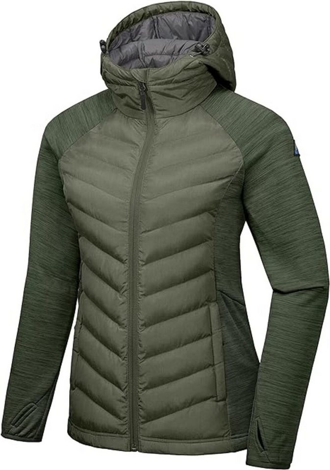 Trekkingjacke Isolierte Wanderjakce Damen Thermojacke Atmungsaktiv Gruen-S von OTTO