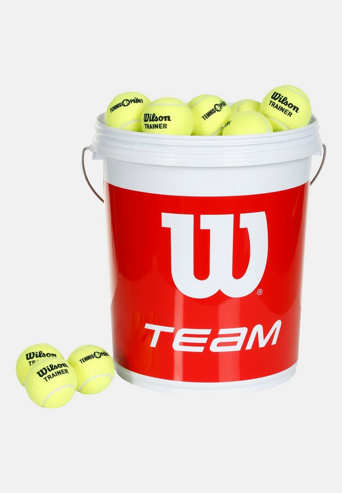 Wilson Tennisball Team W Trainer 72 Tennisbälle Im Eimer - Drucklose Bälle von OTTO