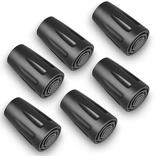 OTraki 6 Stück Wanderstock Gummifuß Gummipuffer für Wanderstöcke Nordic Wanderstock Zubehör Walking Stöcke Pads Trekking Wandern Gummispitzen 11mm Ersatz Gummi Puffer Gehstock Gummispitzen OTraki 6 Stück Wanderstock Gummifuß Gummipuffer für Wanderstöcke Nordic Wanderstock Zubehör Walking Stöcke Pads Trekking Wandern Gummispitzen 11mm Ersatz Gummi Puffer Gehstock Gummispitzen von OTraki