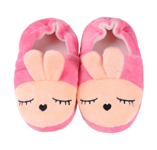 OUBOSI Mode Kleinkind Mädchen Hausschuhe Für Winter Plüsch Warme Hase Kinder Hause Schuhe Kleines Kind Haus Indoor Schuhe Baby Artikel,Rosa,9-10 Kleinkind von OUBOSI