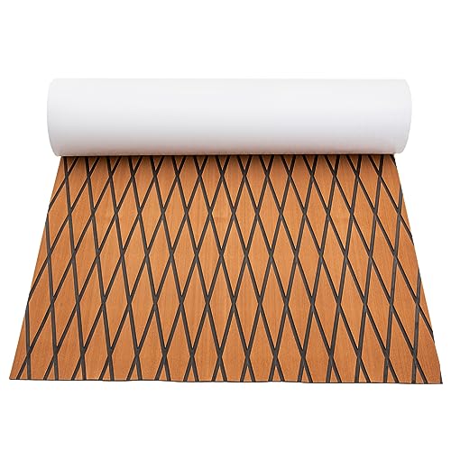 OUBUBY Eva-Schaum Bootsboden, Teakholzimitat Bootsmatten Bodenbelag Selbstklebende Bootsmatten Anti Rutsch Matten Yachtboden 239x89cm Geeignet für Boote Yachten Bootsdecks OUBUBY Eva-Schaum Bootsboden, Teakholzimitat Bootsmatten Bodenbelag Selbstklebende Bootsmatten Anti Rutsch Matten Yachtboden 239x89cm Geeignet für Boote Yachten Bootsdecks von OUBUBY