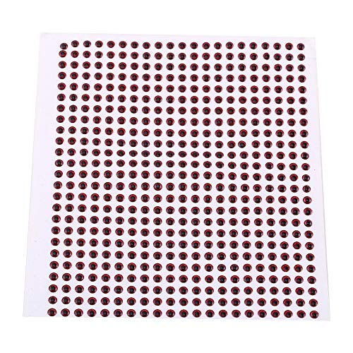 500Pcs 3/4/5MM Angeln Köder 3D Augen Fliegenbinde Set Craft Jig Für DIY Locken Köder Machen (5mm) von OUCRIY