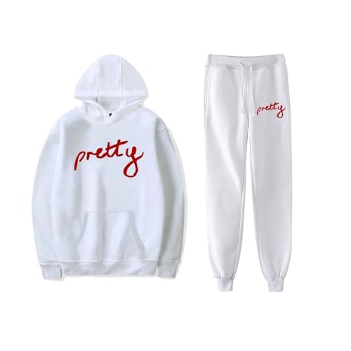 OUHZNUX Artemas Pretty Tour Kapuzenpulli + Jogginghose 2-teiliges Set 2D Lässiger Bedruckter Pullover Lässiges Hip Hop Top Neutrale Streetwear Geeignet Für Männer Und Frauen XXS-4XL-Black||XXS von OUHZNUX