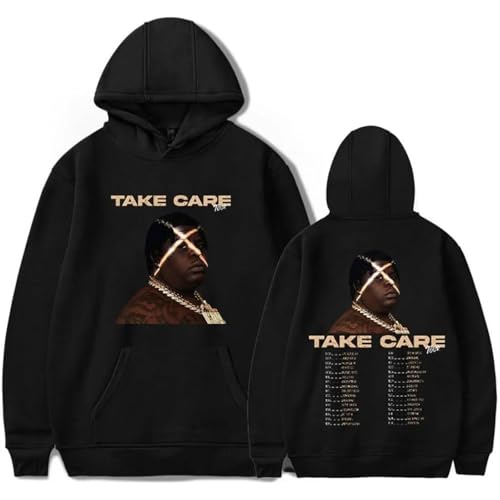 OUHZNUX BigXthaPlug Take Care Tour 2024 Merch Kapuzenpullover Hoodie Für Damen Und Herren 2D Klassischer Druck Pullover Langärmeliges Hip Hop Top Lustiger Freizeit Pullover XXS-4XL-Black||XXS von OUHZNUX