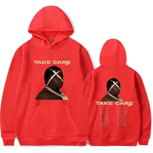 OUHZNUX BigXthaPlug Take Care Tour 2024 Merch Kapuzenpullover Hoodie Für Damen Und Herren 2D Klassischer Druck Pullover Langärmeliges Hip Hop Top Lustiger Freizeit Pullover XXS-4XL-Black||XXS von OUHZNUX