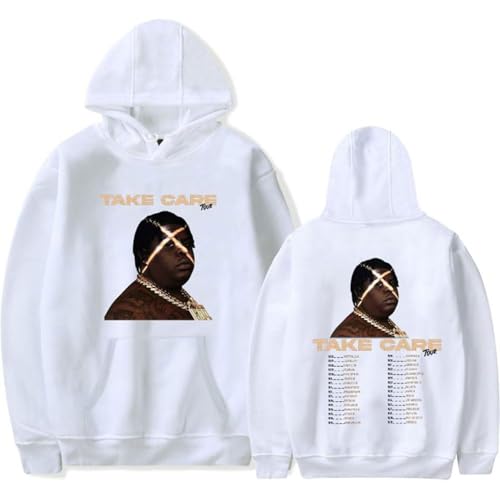 OUHZNUX BigXthaPlug Take Care Tour 2024 Merch Kapuzenpullover Hoodie Für Damen Und Herren 2D Klassischer Druck Pullover Langärmeliges Hip Hop Top Lustiger Freizeit Pullover XXS-4XL-Black||XXS von OUHZNUX