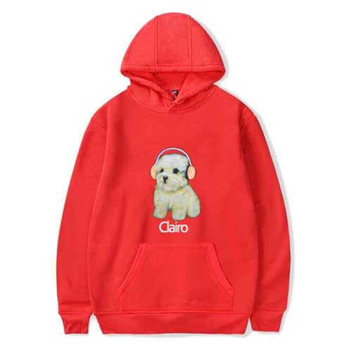 OUHZNUX Clairo Merch Tour Hoodie Kapuzenpullover 2D Mode Bedruckter Pullover Vintage Hip Hop Oberteil Winter Casual Pullover Lustige Streetwear Geeignet Für Männer Und Frauen XXS-4XL-Black||XXS von OUHZNUX