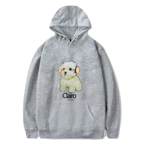 OUHZNUX Clairo Merch Tour Hoodie Kapuzenpullover 2D Mode Bedruckter Pullover Vintage Hip Hop Oberteil Winter Casual Pullover Lustige Streetwear Geeignet Für Männer Und Frauen XXS-4XL-Black||XXS von OUHZNUX