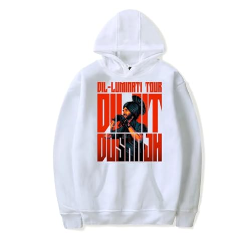 OUHZNUX Diljit Dosanjh Dil-Luminati Tour Mer Hoodie Kapuzenpullover 2D Mode Bedruckter Pullover Lässiges Vintage-Sweatshirt Harajuku Hip Hop Oberteil Unisex Pullover Mit Langen Ärmeln-Black||XXS von OUHZNUX