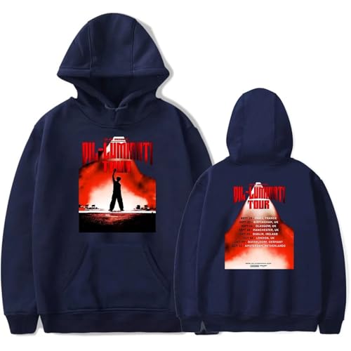 OUHZNUX Diljit Dosanjh Dil-Luminati Tour Merch Hoodie Kapuzenpullover Für Männer Und Frauen 2D Mode Bedruckter Pullover Trendige Unisex Streetwear Witzige Hip Hop Oberteile XXS-4XL-Black||XXS von OUHZNUX