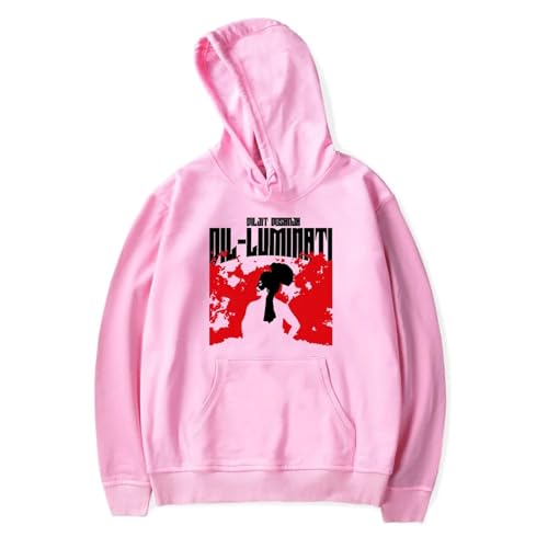 OUHZNUX Diljit Dosanjh Merch Mystic Dil-Luminati Tour 2024 Hoodie Kapuzenpullover Für Männer Und Frauen 2D Niedlicher Bedruckter Pullover Hip Hop Streetwear Lässiges Harajuku Top XXS-4XL-Black||XXS von OUHZNUX