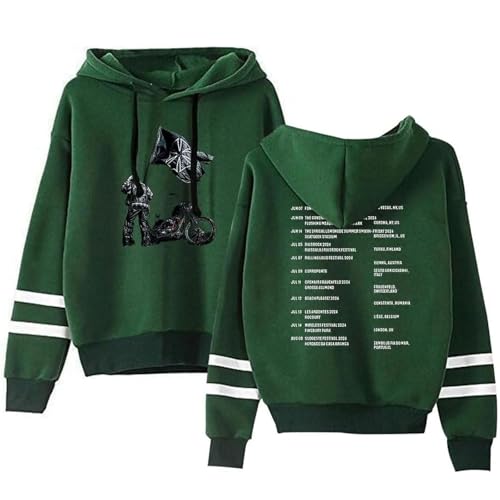 OUHZNUX Don Toliver Hardstone Merch Tour Taschenloser Hoodie Kapuzenpullover 2D Lässiger Bedruckter Pullover Hip Hop Harajuku Oberteil Trendige Streetwear Für Männer Und Frauen XXS-4XL-Black||XXS von OUHZNUX