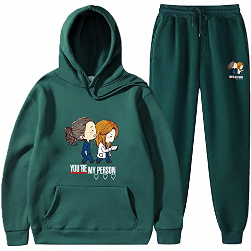 OUHZNUX Hoodie Greys Anatomy 2D Line American Drama Peripheral Pullover Set Fun Hoodie + Jogginghose Casual Herren Und Damen Rundhals Plus Samt Sweatshirt Zweiteiliges Set S-3Xl OUHZNUX Hoodie Greys Anatomy 2D Line American Drama Peripheral Pullover Set Fun Hoodie + Jogginghose Casual Herren Und Damen Rundhals Plus Samt Sweatshirt Zweiteiliges Set S-3Xl von OUHZNUX