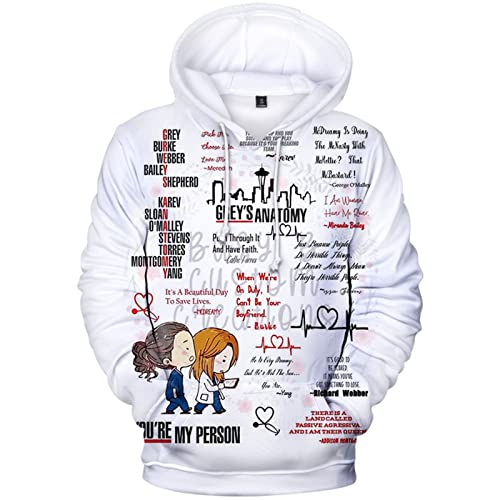 OUHZNUX Hoodie Greys Anatomy 3D Digital Printed American Drama Pullover Herren Damen Erwachsene Street Hoodie Lässiges Sweatshirt Kinderoberteil XXS-4XL OUHZNUX Hoodie Greys Anatomy 3D Digital Printed American Drama Pullover Herren Damen Erwachsene Street Hoodie Lässiges Sweatshirt Kinderoberteil XXS-4XL von OUHZNUX
