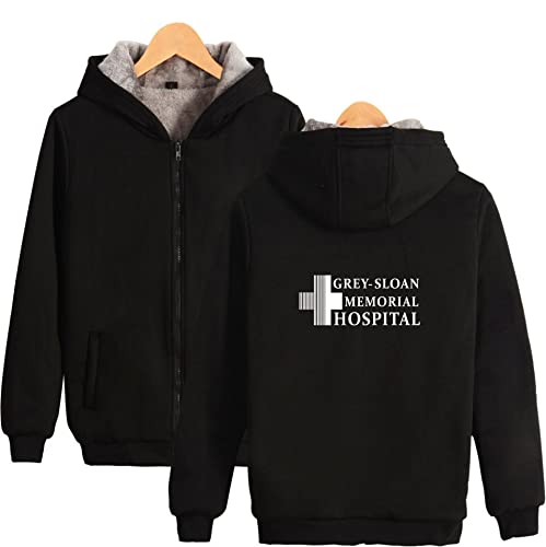 OUHZNUX Hoodie Greys Anatomy Amerikanische Tv-Serien-Peripherie Plus Samt-Reißverschluss-Pullover Wattierte Langarmjacke 2D-Bedruckter Kapuzenmantel M-4Xl OUHZNUX Hoodie Greys Anatomy Amerikanische Tv-Serien-Peripherie Plus Samt-Reißverschluss-Pullover Wattierte Langarmjacke 2D-Bedruckter Kapuzenmantel M-4Xl von OUHZNUX
