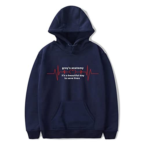 OUHZNUX Hoodie Greys Anatomy Kapuzenpullover Mit Rundhalsausschnitt 2D ECG Gedruckt Pullover Mit Kapuze Mode Männer Und Frauen Winterpullover OUHZNUX Hoodie Greys Anatomy Kapuzenpullover Mit Rundhalsausschnitt 2D ECG Gedruckt Pullover Mit Kapuze Mode Männer Und Frauen Winterpullover von OUHZNUX