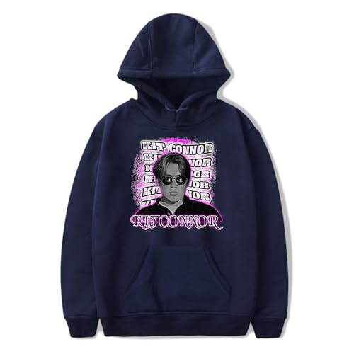 OUHZNUX Hoodie Kit Connor Fashion Sweatshirt Damen Herren Langarm Rundhalspullover Unisex Übergroßer Kapuzenpullover Y2k Baumwoll-Hoodie XS-3XL-Black||XS OUHZNUX Hoodie Kit Connor Fashion Sweatshirt Damen Herren Langarm Rundhalspullover Unisex Übergroßer Kapuzenpullover Y2k Baumwoll-Hoodie XS-3XL-Black||XS von OUHZNUX