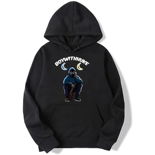 OUHZNUX Hoodies Boywithuke Bedruckte Hoodies Für Herren Und Damen, Langärmelige Hoodies, Lässige Mode, Sweatshirts, Übergroße Hoodies, Pullover, Trainingsanzüge, XS-3XL-Black||XS OUHZNUX Hoodies Boywithuke Bedruckte Hoodies Für Herren Und Damen, Langärmelige Hoodies, Lässige Mode, Sweatshirts, Übergroße Hoodies, Pullover, Trainingsanzüge, XS-3XL-Black||XS von OUHZNUX