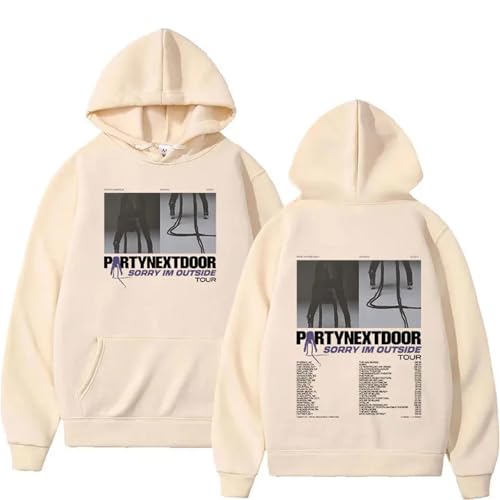 OUHZNUX Hoodies Partynextdoor Gedruckte Tour Album Hoodies Herren Damen Hip Hop Fashion Pullover Sweatshirts Übergroße Kleidung Hoodies-Black||XS von OUHZNUX