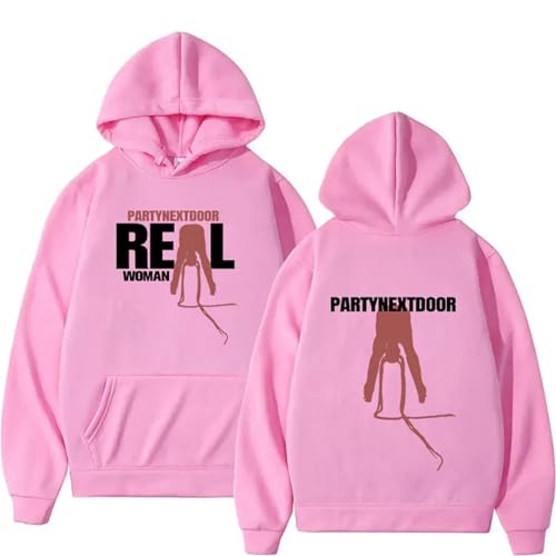 OUHZNUX Hoodies Rapper Partynextdoor Real Woman Print Album Hoodies Herren Und Damen Vintage Fashion Sweatshirts Kleidung Übergroße Hoodies XS-3XL-Black||XS von OUHZNUX