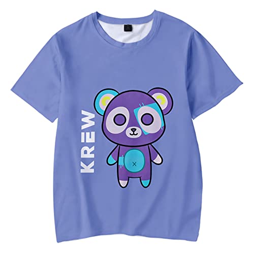 OUHZNUX Itsfunneh T-Shirts 3D Krew Niedliche T-Shirts Damen Herren O-Neck Kurzarm T-Shirts YouTube Gamer Streetwear T-Shirts Kleidung 100-160 OUHZNUX Itsfunneh T-Shirts 3D Krew Niedliche T-Shirts Damen Herren O-Neck Kurzarm T-Shirts YouTube Gamer Streetwear T-Shirts Kleidung 100-160 von OUHZNUX