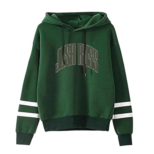 OUHZNUX Josh Ross World Tour Merch Herren & Damen Keine Tasche Parallel Stripe Hoodie Kapuzenpullover 2D Casual Bedruckter Pullover Hip Hop Langarm Top Harajuku Lustiger Pullover XXS-4XL-Black||XXS von OUHZNUX