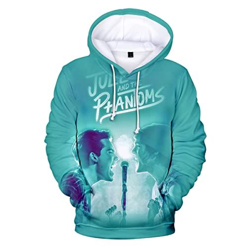 OUHZNUX Julie and The Phantoms Hoodie, Langarm-Sweatshirt mit 3D-Charakterdruck, Street Casual Fashion Bequemes Sporttop für Männer und Frauen (XS-4XL) von OUHZNUX