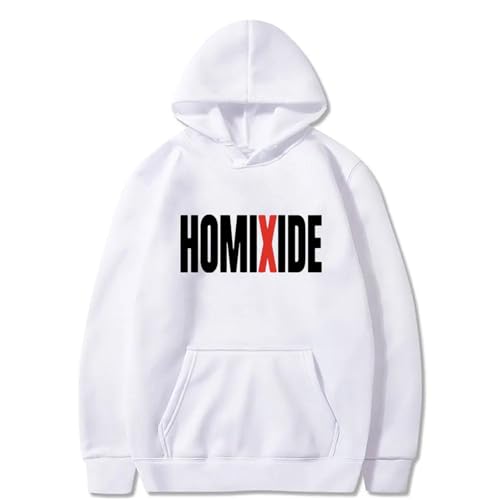 OUHZNUX Kapuzenpullover Homixide Gang Tour Bedrucktes Sweatshirt, Frühling Herbst Langarm Hoodie Herren Damen Casual Pullover XS-3XL-Black||XS von OUHZNUX