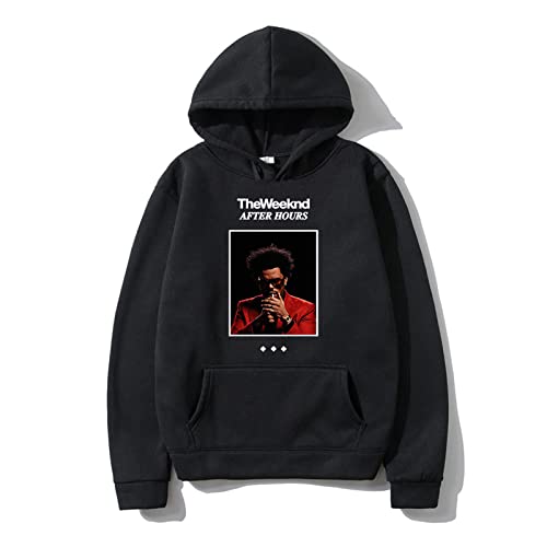 OUHZNUX Kapuzenpullover The Weeknd Rapper Classic Pullover Männer/Frauen Trend Hip Hop Sweatshirt Warm Hoody Langarm Pullover Kleidung Xs-4Xl von OUHZNUX