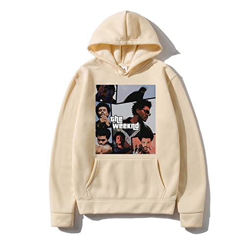 OUHZNUX Kapuzenpullover The Weeknd Rapper Fashion Herren Sweatshirt Vintage Man Hip Hop Hoodie Warm Hoody Langarm Pullover Kleidung Xs-4Xl von OUHZNUX
