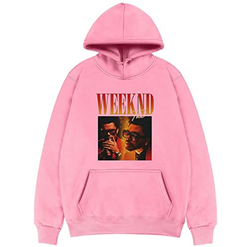 OUHZNUX Kapuzenpullover The Weeknd Rapper Print Pullover Shirt Herren Hip Hop Sweatshirt Schwarz Fun Hoodie Xxs-3Xl von OUHZNUX