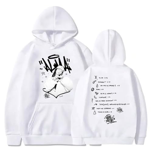 OUHZNUX Nicki Nicole Alma Tour New Logo Merch Hoodie Kapuzenpullover 2D Bedruckter Pullover Lustige Streetwear Klassisches Langärmeliges Top Hip Hop Harajuku Pullover Für Männer Und Frauen-Black||XXS von OUHZNUX