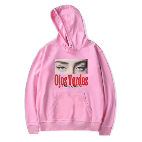 OUHZNUX Nicki Nicole Ojos Verdes Album Merch Herren & Damen Hoodies Kapuzenpullover 2D Bedruckter Pullover Harajuku Straßenkleidung Klassisches Sweatshirt Mit Langen Ärmeln Trendiger-Black||XXS von OUHZNUX