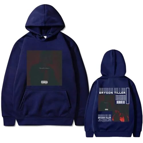 OUHZNUX Rapper Bryson Tiller Trapsoul Für Liebhaber Musikalbum Grafiken Hoodie Männer Hip Hop Übergroße Hoodies Männlich Fleece Baumwolle Sweatshirt XS-3XL-Black||XS von OUHZNUX