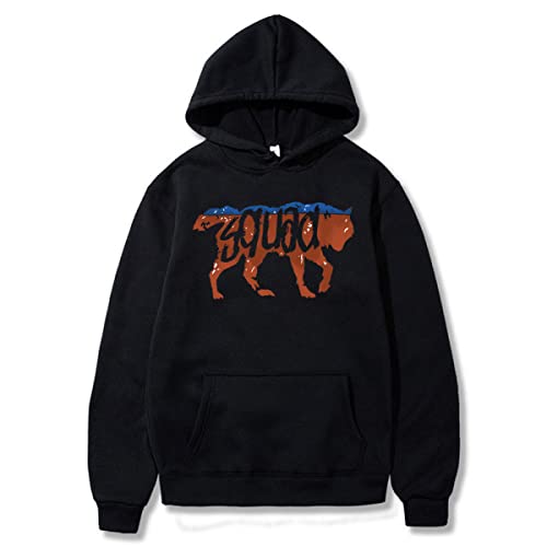 OUHZNUX Retro Wolf Squad Lustiger Hoodie, Lockerer, Lässiger, Bequemer Langarm-Pullover Für Paare, Street Hip Hop Unisex-Sport-Top (XS-3XL) von OUHZNUX