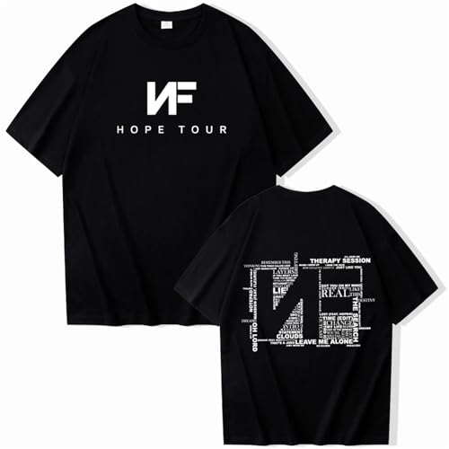 OUHZNUX Shirts Für Männer Und Frauen Nf Hope Tour Shirt Nf Musikalbum Shirt Geschenk Für Nf Fans Nf Peripheral O Neck Kurzarm Shirt Unisex XS-3XL-Black||XS OUHZNUX Shirts Für Männer Und Frauen Nf Hope Tour Shirt Nf Musikalbum Shirt Geschenk Für Nf Fans Nf Peripheral O Neck Kurzarm Shirt Unisex XS-3XL-Black||XS von OUHZNUX
