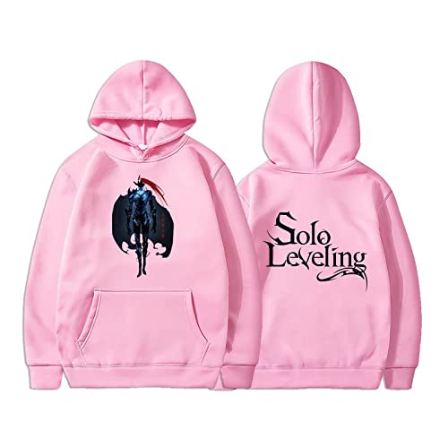 OUHZNUX Solo Leveling Unisex Hoodie Sung Jin-Woo Und Igris Hoodie Manhwa Hoodie Geschenk Solo Leveling Level Up Geschenk XXS-XXL von OUHZNUX