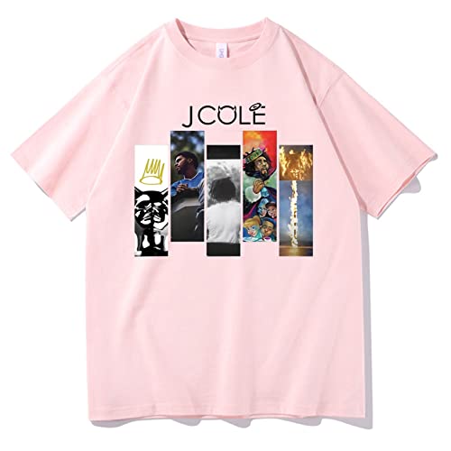 OUHZNUX T-Shirt J Cole Rapper Music Album Schwarzes T-Shirt Herren Hip Hop Streetwear Herren Damen Trend Persönlichkeit T-Shirt Kurzarm Xs-4Xl von OUHZNUX