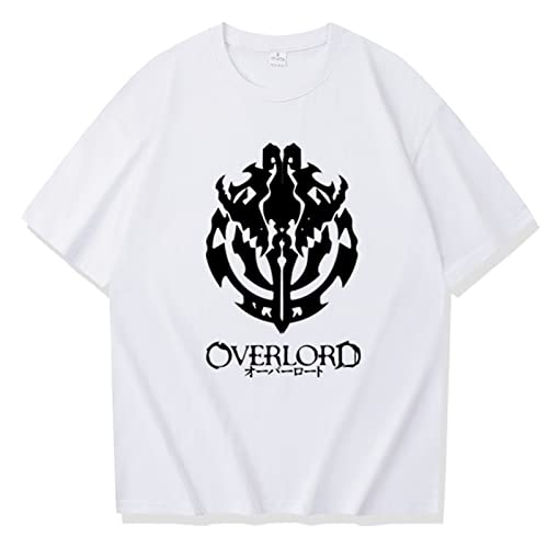 OUHZNUX T-Shirt Overlord Anime Graphic T-Shirt Ainz Ooal Gown T-Shirt Streetwear Mode Unisex Herren/Damen Baumwoll-T-Shirts Xs-3Xl von OUHZNUX