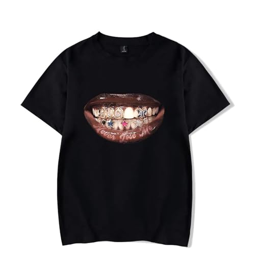 OUHZNUX T-Shirt Sänger Flo Milli Tour Bedrucktes Kurzarmshirt Damen Herren Pullover Rundhals-T-Shirt Kurzarm Lässiges Baumwoll-Sweatshirt Fan-Geschenk-T-Shirt XS-3XL-Black||XS OUHZNUX T-Shirt Sänger Flo Milli Tour Bedrucktes Kurzarmshirt Damen Herren Pullover Rundhals-T-Shirt Kurzarm Lässiges Baumwoll-Sweatshirt Fan-Geschenk-T-Shirt XS-3XL-Black||XS von OUHZNUX