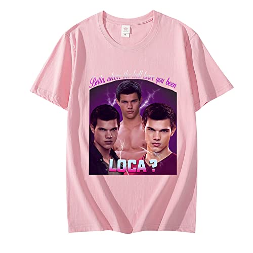 OUHZNUX T-Shirt Taylor Lautner Herren T-Shirt Twilight Jacob Schwarz Fantasy Film T-Shirt Bequeme Kurzarmkleidung Hip Hop Kinderoberteile Xxs-3Xl von OUHZNUX