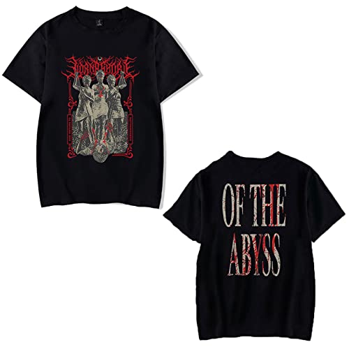 OUHZNUX Unisex T-Shirt Von The Abyss Album Graphic T-Shirts, Lorna Shore Shirt Unisex Deathcore Band Merch Kurzarm Rundhalsausschnitt Xs-4Xl von OUHZNUX