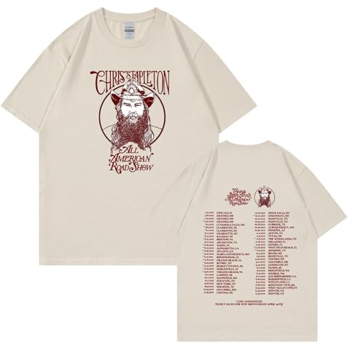 OUHZNUX T-Shirts Herren Damen Chris Stapleton Tour Kurzarm Rundhals-T-Shirt Freizeitshirt Übergroßes Hip-Hop-Sport-T-Shirt XS-3XL-Black||XS OUHZNUX T-Shirts Herren Damen Chris Stapleton Tour Kurzarm Rundhals-T-Shirt Freizeitshirt Übergroßes Hip-Hop-Sport-T-Shirt XS-3XL-Black||XS von OUHZNUX