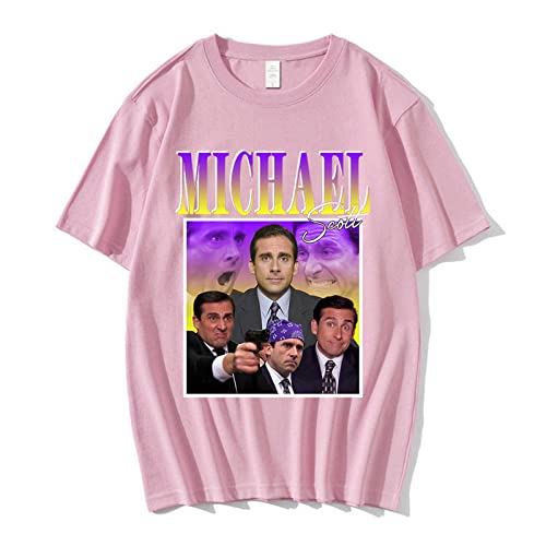 T-Shirts Michael Scott Unisex Shirts Tribute The Office Herren-T-Shirts T-Shirts Der Fernsehserie Dwight Schrute Steve Carell T-Shirts Lässige Mode Mit Kurzen Ärmeln Aus Baumwolle In Übergröße Xxs-3Xl von OUHZNUX