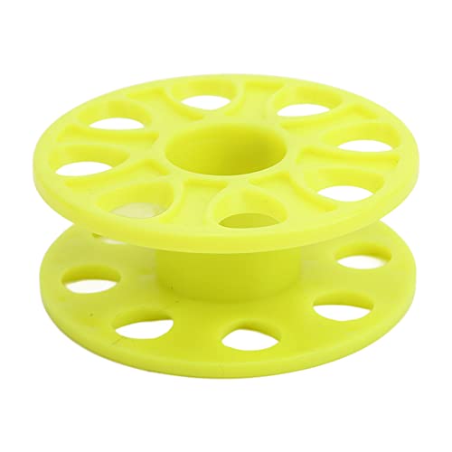 Finger Reel Tauchspule, Durable Kunststoff Finger Reel Compact Diving Scuba Diving Tech Spool für Höhlentauchen und technische Tauchaktivitäten 3 Farben(Gelb) von OUKENS