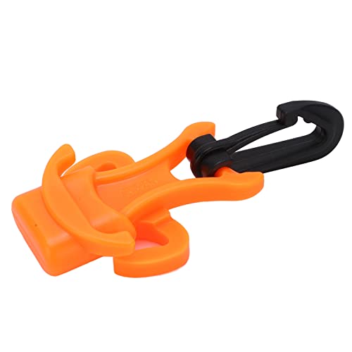 OUKENS Scuba Diving Octopus Holder, Scuba Dive Mundstückhalter Kunststoff Tauchregler mit Clip 2 Farben(Orange) von OUKENS