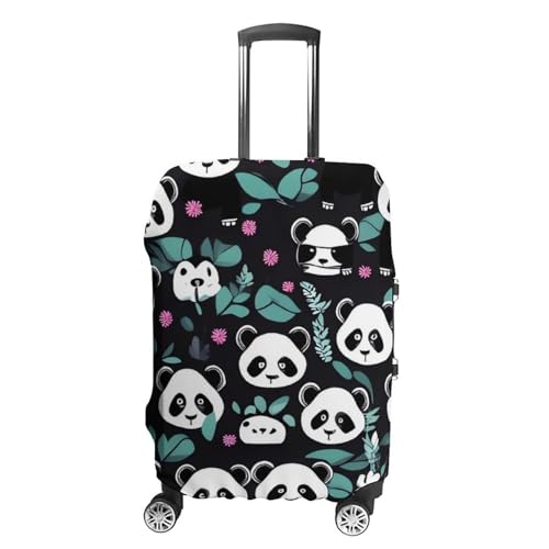 OURTEV Panda Kofferüberzug aus Bambus, Sternenmotiv, elastisch, waschbar, dehnbar, Gepäckschutz, Reisegepäckhülle, passend für 48,3 - 81,3 cm (19 - 32 Zoll) Gepäck, Stil:, S von OURTEV